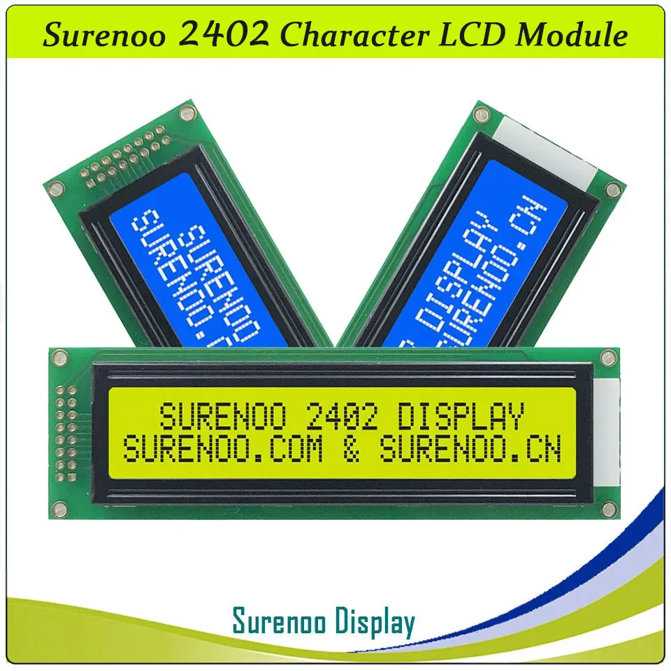 242 24X2 2402 Nhân Vật Module LCD Màn Hình Hiển Thị Màn Hình LCM Xanh Dương Vàng Xanh Có Đèn Nền