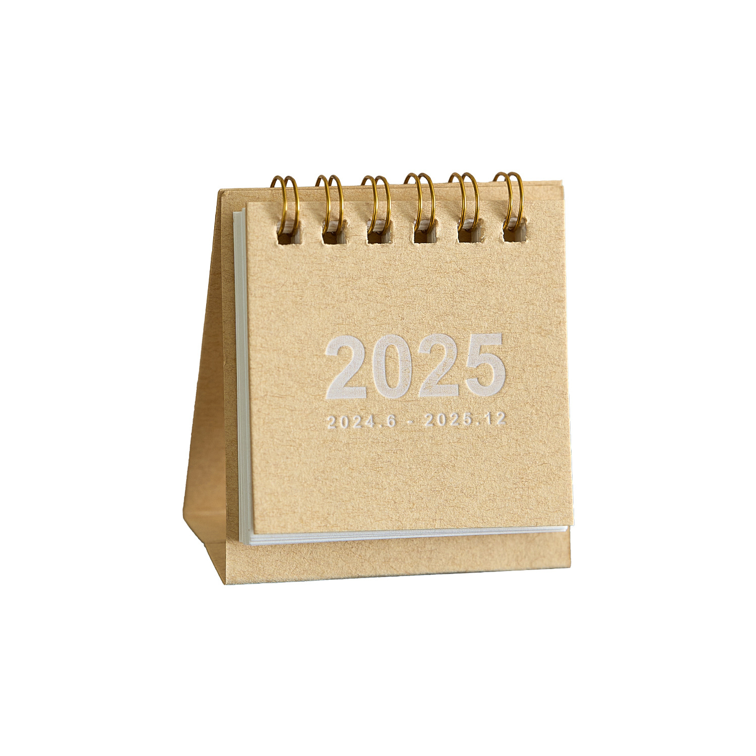 Mini-Tisch kalender kleiner Desktop-Kalender dickes Papier Doppel draht bindung mit Aufklebern für Home-Office-Schul bedarf