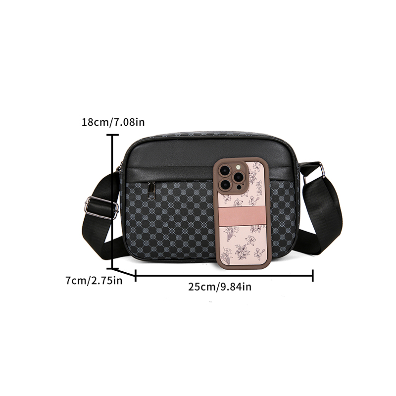 Casual lichtgewicht zakelijke schoudertassen voor heren PU lederen tas Comfortabele brede band Crossbody tassen Designer mannelijk