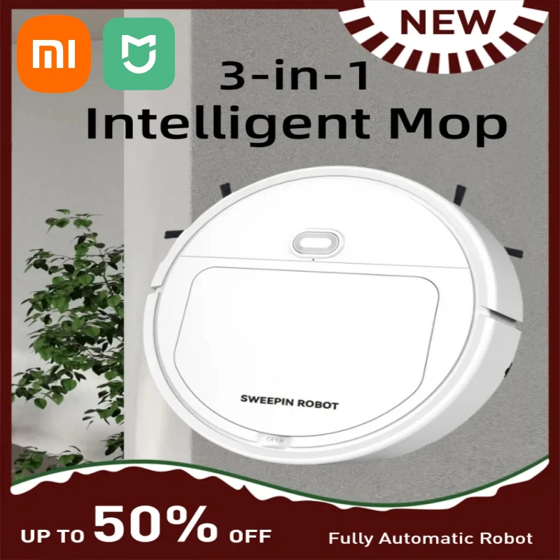 Xiaomi 3-in-1 Fully Automatic Robot Intelligent Mop Efficient Cleaning Scanning No dead Corners Home Appliance Vacuum Cleaner