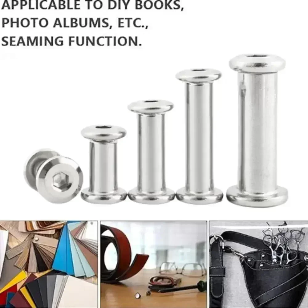 M3 M4 M5 M6 M8 M10 304 Stainless Steel Flat Hex Hexagon Socket Head Furniture Rivet Connector Insert Joint Sleeve Cap Nut
