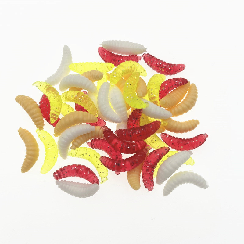 50 stks Lua Zacht Aas Nep Broodwormen Regenwormen Rode Wormen Zachte Wormen Nep Wormen Visaas