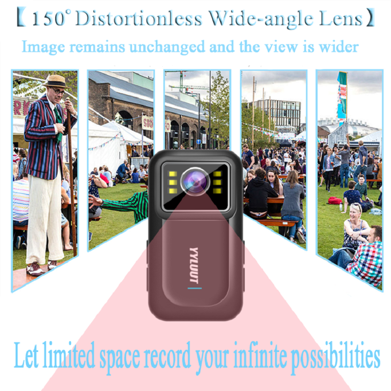 Cámara de acción para casco de motocicleta, videocámara Full HD de 1080P, gran angular de 150 °, resistente al agua IP67, grabadora de conducción portátil