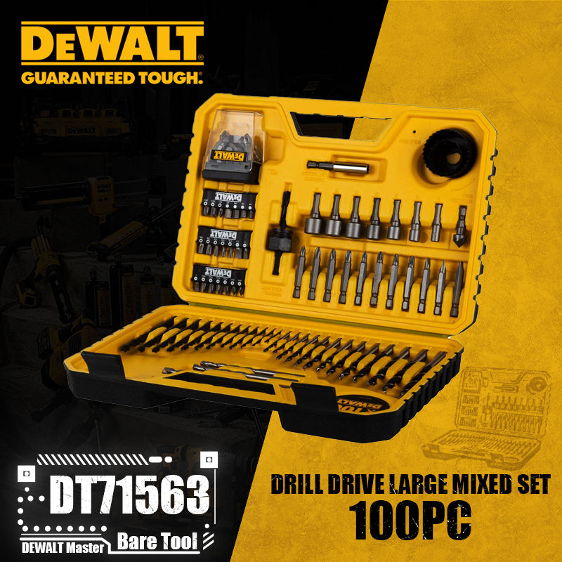DEWALT-Drill Drive Screwdriving Bit Set, Acessórios para ferramentas elétricas, DWANGFT100Set, DT71563, DT70758, DT70705, DT70732T, DT70730T, DT70702