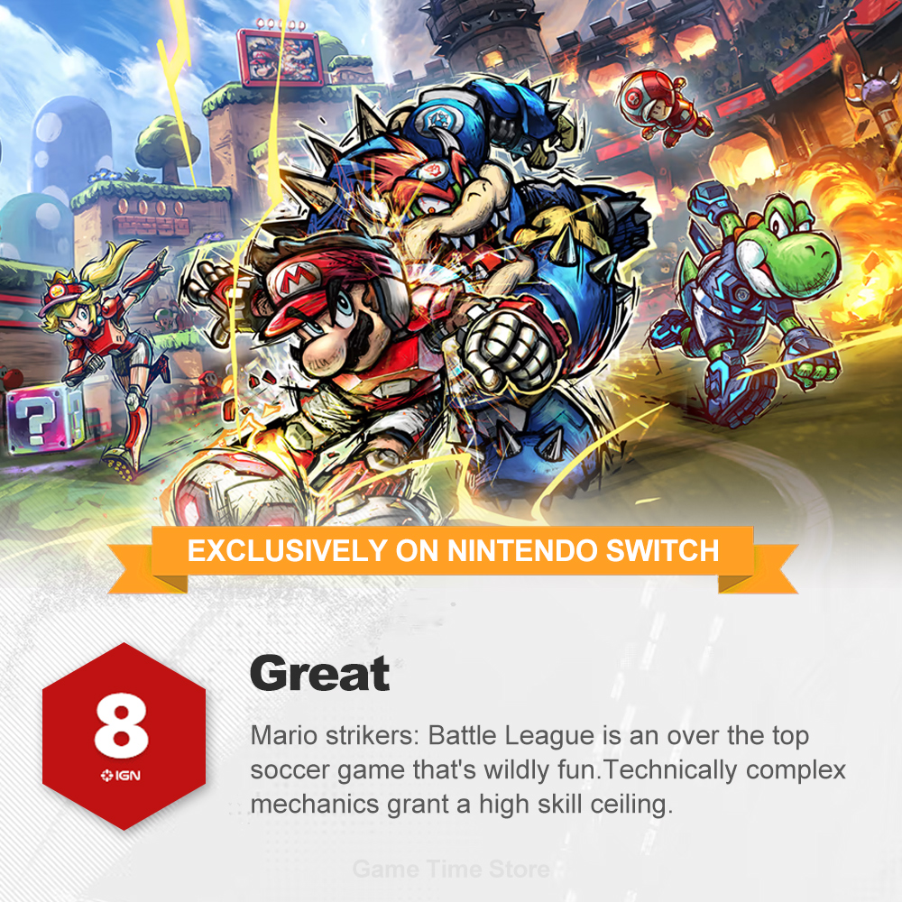 Mario Strikers Battle League jogos Nintendo Switch Game Console, 100% Cartão de Jogo Físico Oficial, OLED Lite