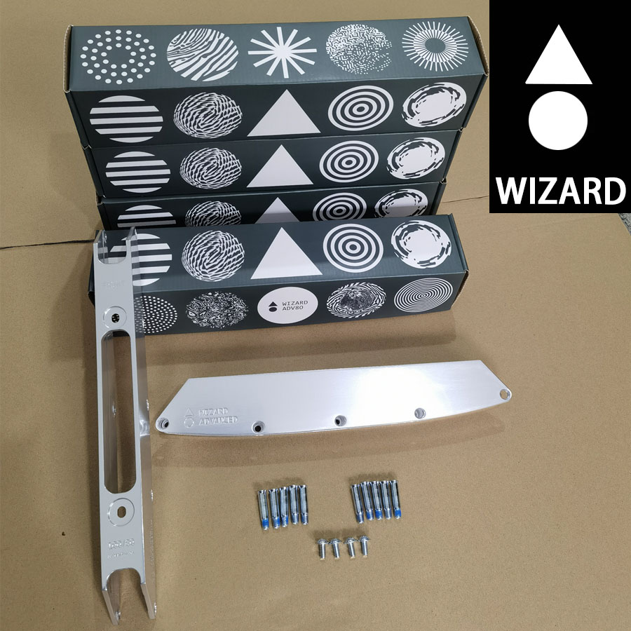 Supports de patins à roulettes en ligne authentiques WIZARD avancées, en alliage d'aluminium 100/80mm 100/76mm, système ufs pour patins à roulettes