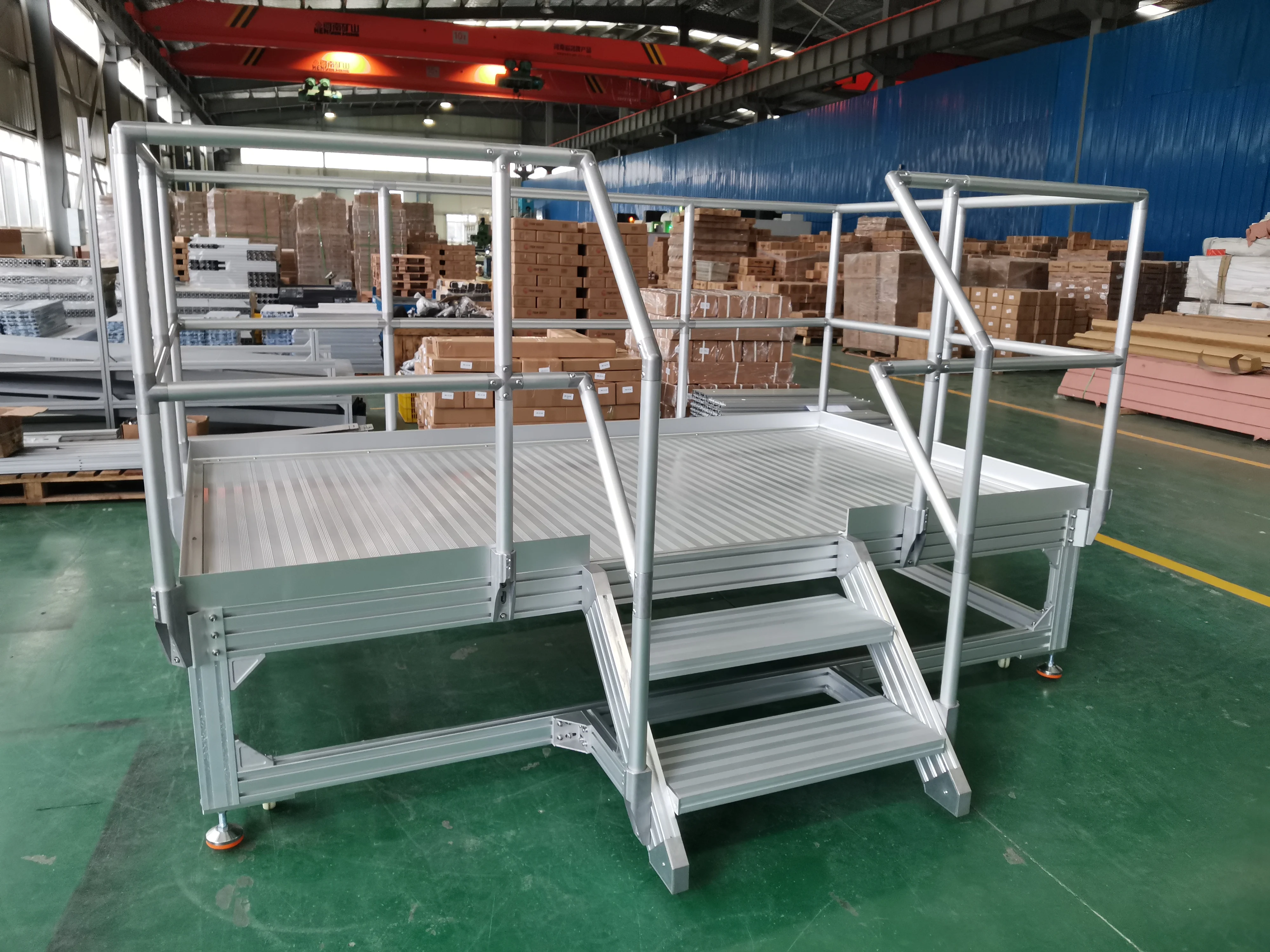 Work Platform Stair Step/stair and Platform System/aluminum Step Ladder Platform