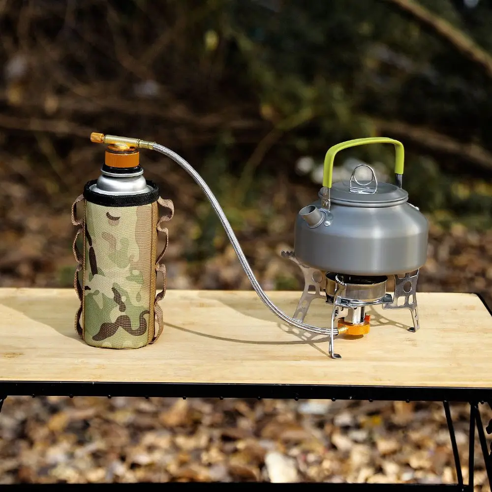 Outdoor Camping Gasfornuis Adapter Split Type Oven Gas Cartridge Tank Converter Connector Cilinder Adapter Brander Accessoires