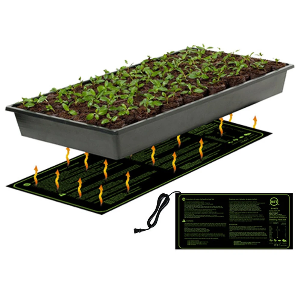 Plant Heating Mat Waterproof Plant Seed Germination Nurturing Heating Mat Temperature Controller Carpet For Seedling Germination