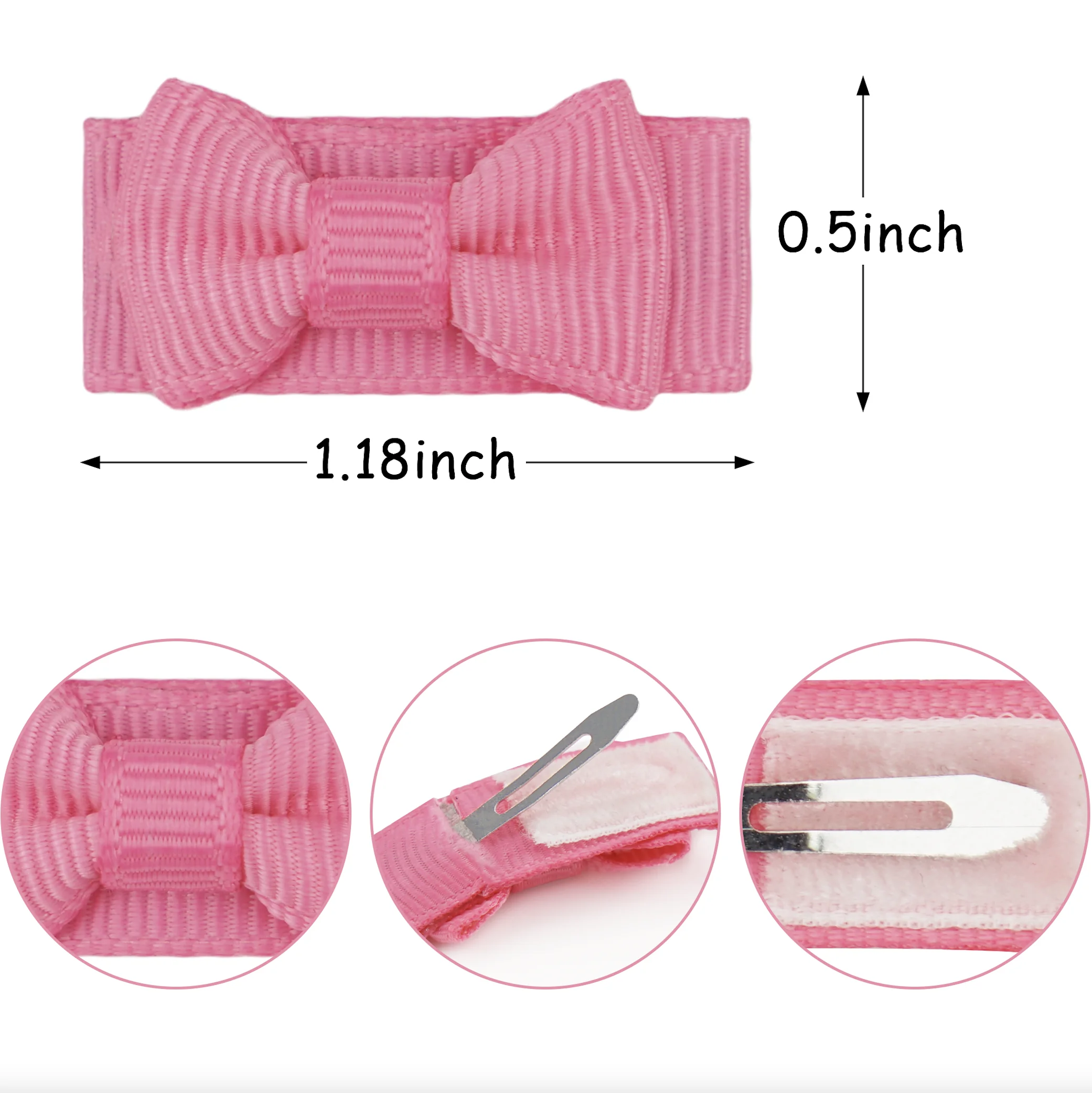20 pçs/set grampos de cabelo do bebê não machucar o cabelo cocar bebê lanugo hairpin trompete princesa grampo de cabelo