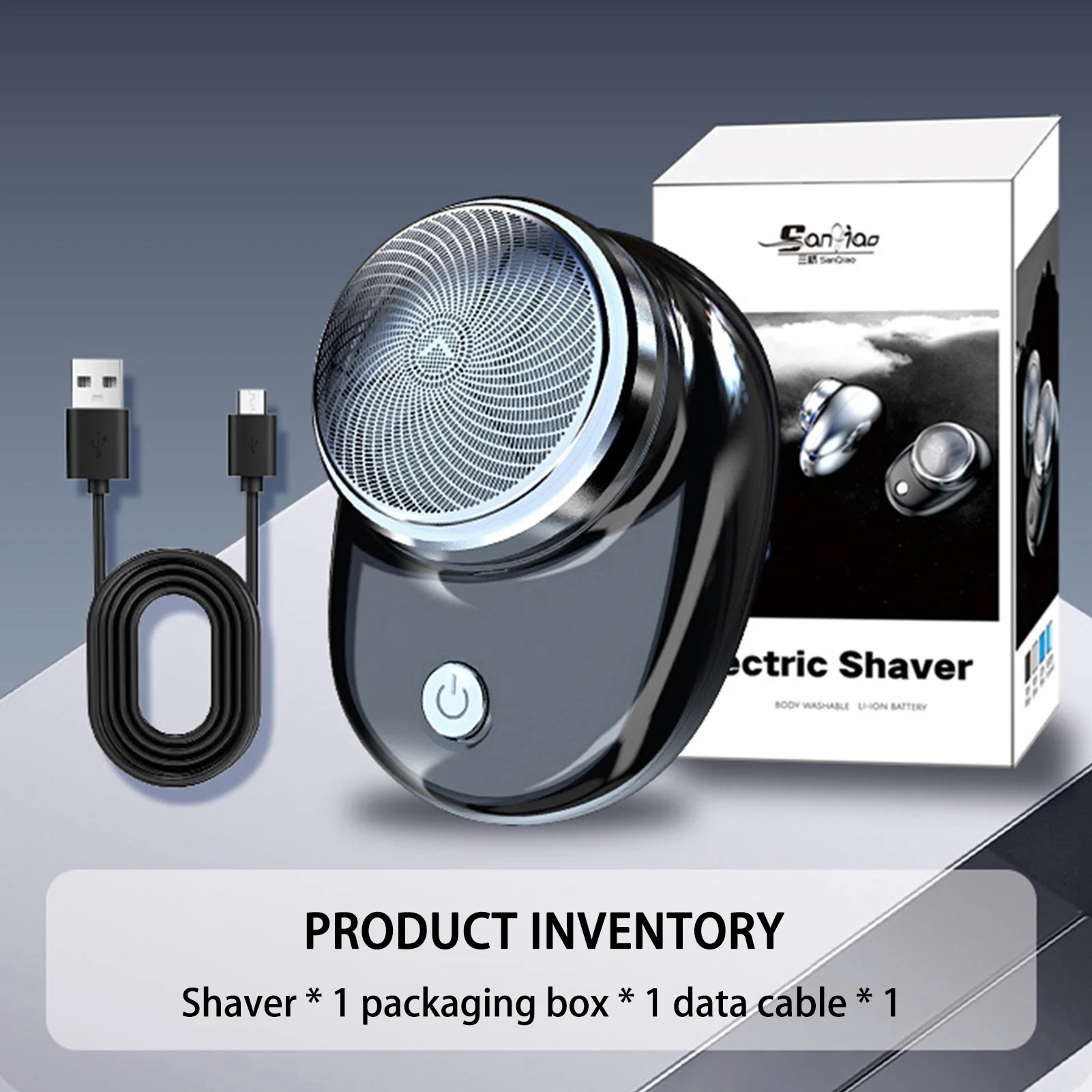 1PC Electric Shaver Charging Mini Pocket Travel Razor Portable Wireless Detachable Shaver Facial Beard Hair Trimmer