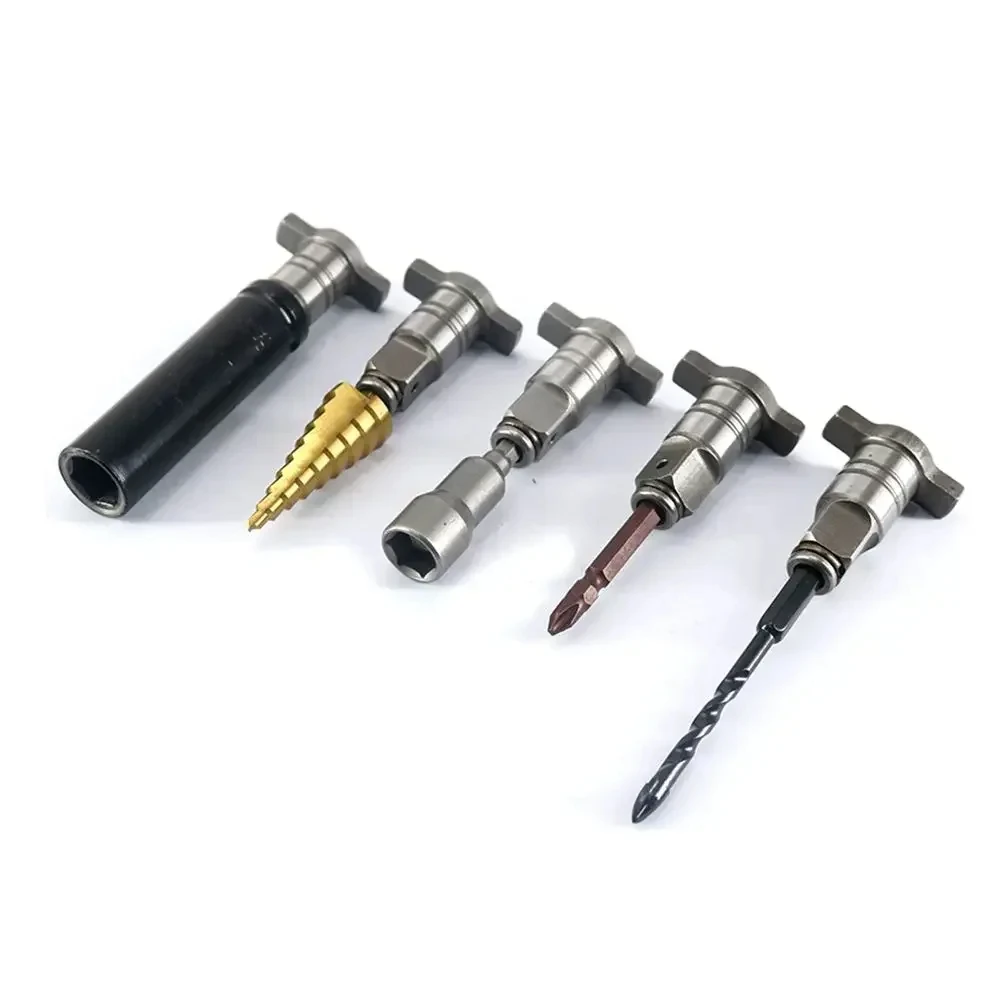 ประแจกระแทกไฟฟ้า2in1อะแดปเตอร์ตัวแปลงเพลาขับสิ่งที่แนบมา1/2ซ็อกเก็ตสี่เหลี่ยมเพื่อ1/4ชิ้นส่วนเครื่องมือทางไฟฟ้าหกเหลี่ยม