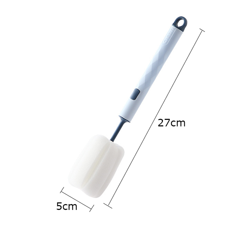 Escova de garrafa de silicone rotação de 360 graus bebê chupeta copo mamilo escovas de limpeza conjunto handheld cabeça macia rega de grau alimentício