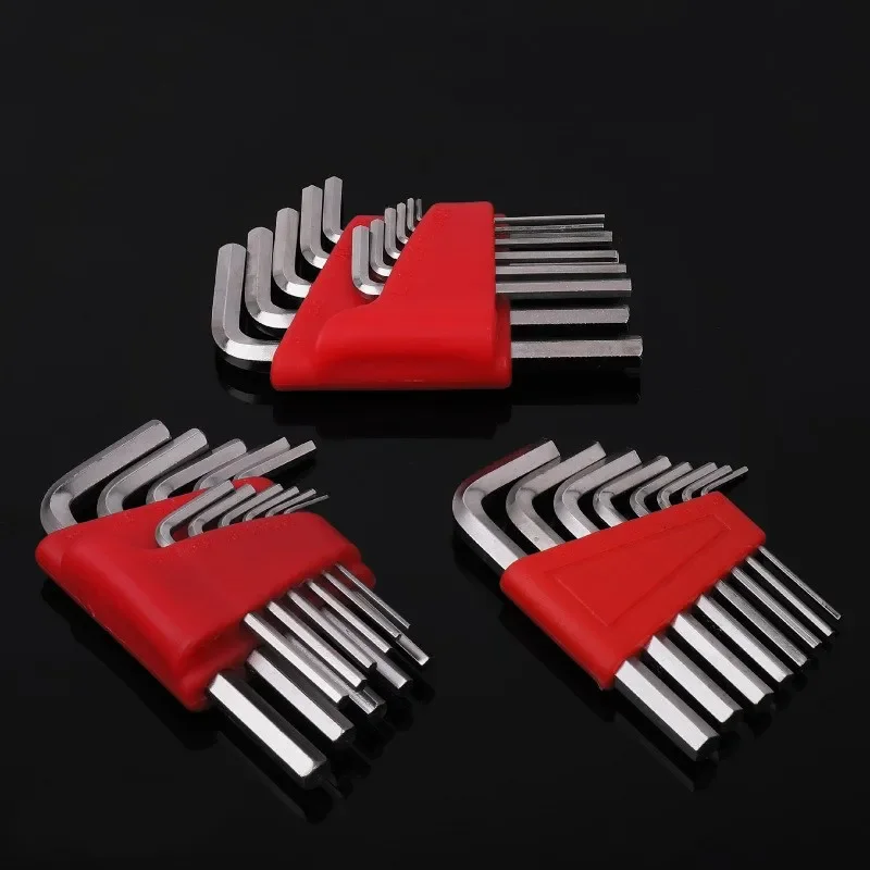 8/11-teiliges metrisches Inbusschlüssel-Set, Zollschlüssel, L-Schraubenschlüssel, Schlüsselgröße, Inbusschlüssel, kurzer Arm, Fahrzeugreparatur-Werkzeug-Set, Heim-Handwerkzeuge