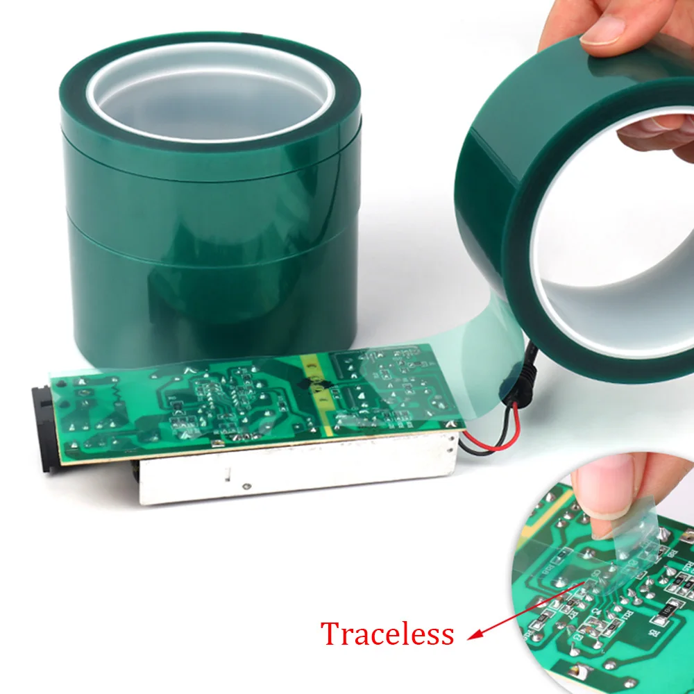 33M/Cuộn Xanh Thú Cưng Bộ Phim Băng Cao Nhiệt Độ Chịu Nhiệt PCB Hàn SMART TECH Mạ Kính Cách Nhiệt Bảo Vệ