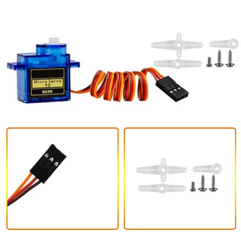 5 /10 peças sg90 9g micro servo servo para robótica 6ch rc 250 450 avião helicóptero, avião, mini carro, compatível com arduino