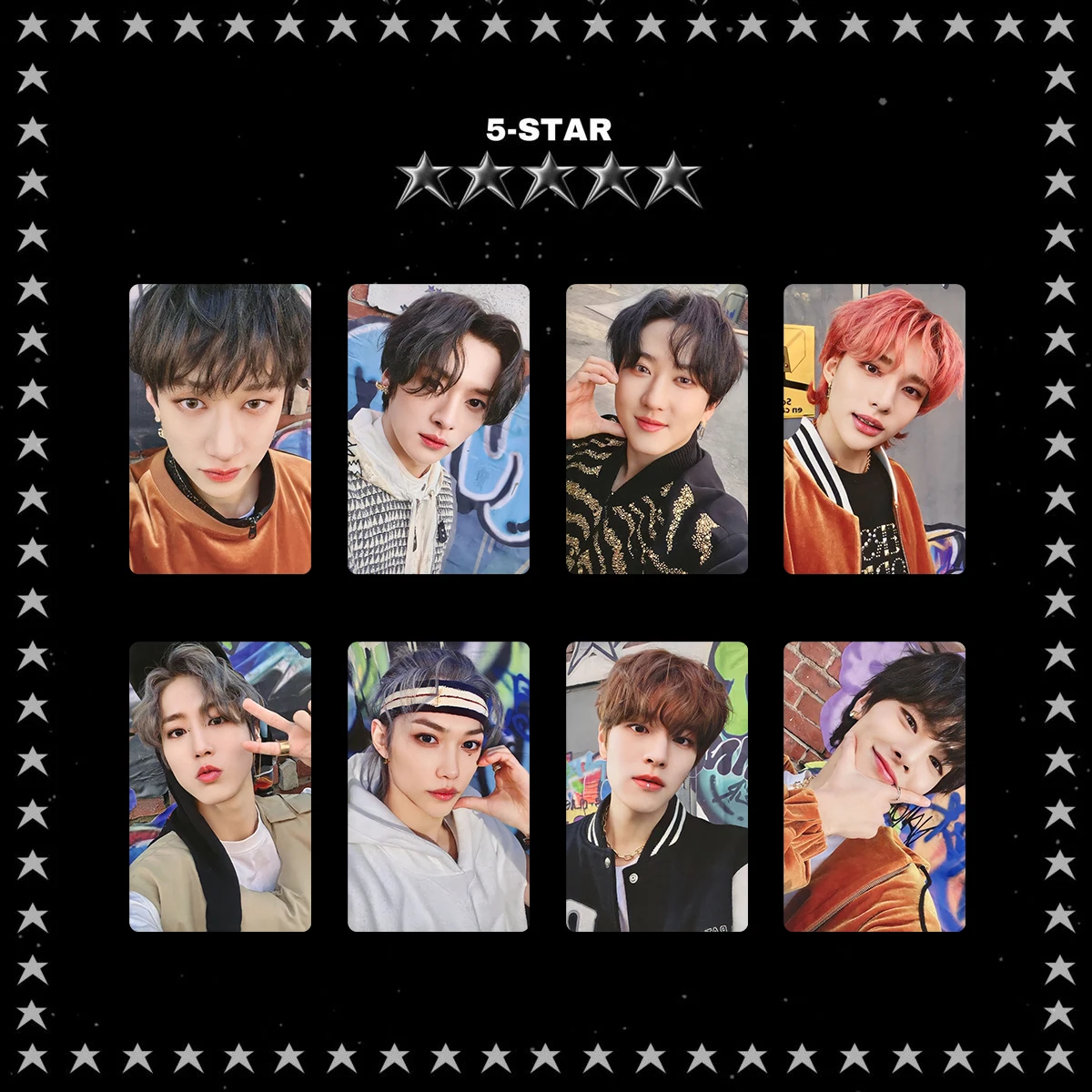 การ์ดอัลบั้ม SKZ 5STAR บางชานลี Know Hwang Hyun Jin คอลเลกชันการ์ดขนาดเล็ก