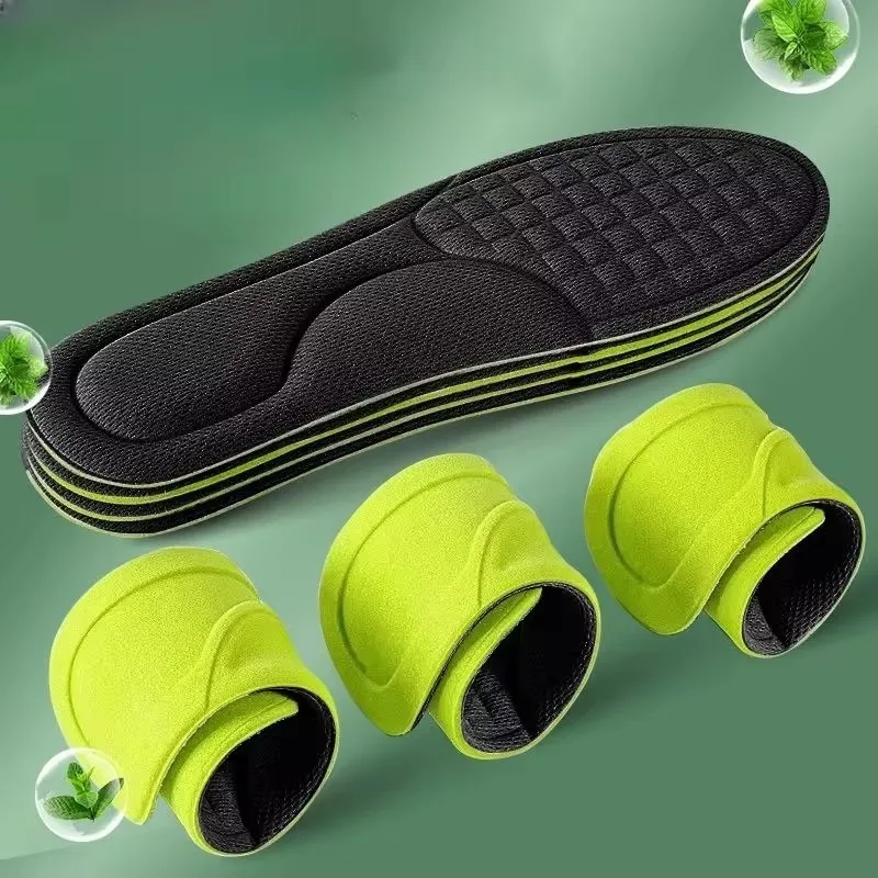 12/2pcs Soft Memory Foam Orthopedic Insoles Deodorizing พื้นรองเท้าสําหรับรองเท้ากีฬาดูดซับเหงื่อ Antibiotic รองเท้าอุปกรณ์เสริม
