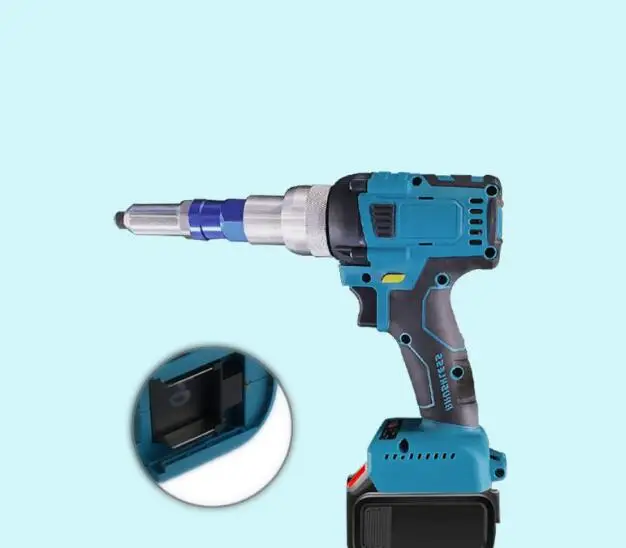 Cordless Electric Riveter Gun Brushless Screwdriver Applicable Rivet 2.4-4.8mm Riveting Tool for Makita 18V Battery (No Battery)