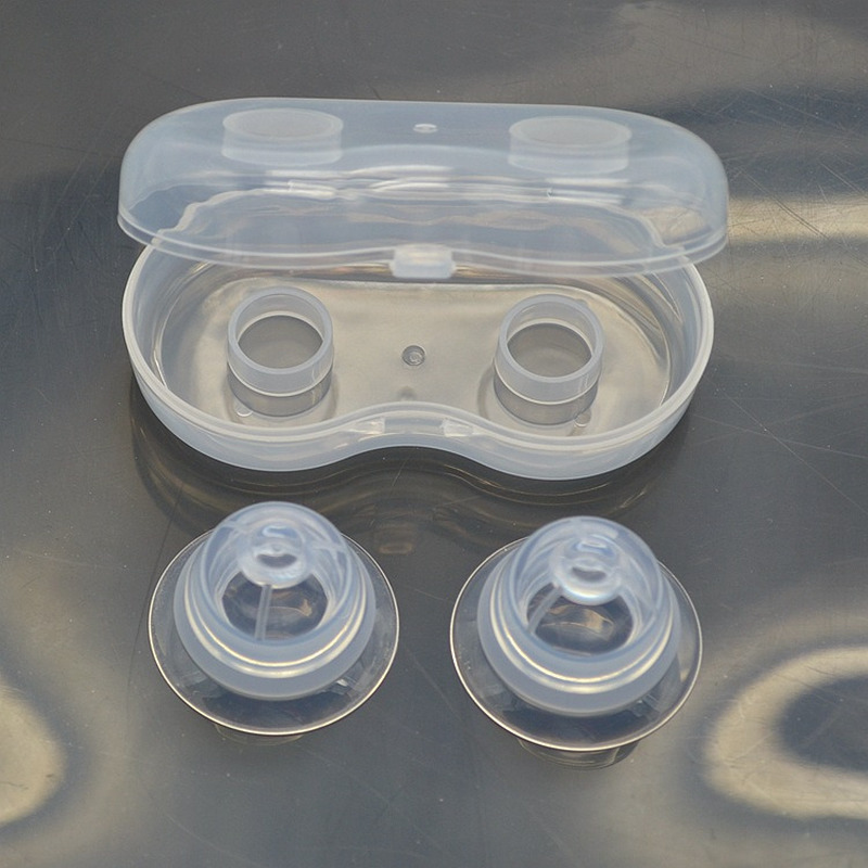 2PC Silikon Nippel Korrektur Niplette Nippel Schild Sucker Corrector Flache Silikon Nippel Brust Korrektur Invertiert Nippel