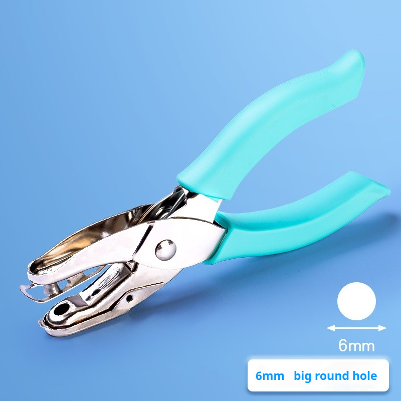 1 Pc Metal 1.5/6mm Pore Diameter Punch Pliers Single Hole Puncher Hand Paper Scrapbooking Punches 1-8 Pages Paper Hole Puncher