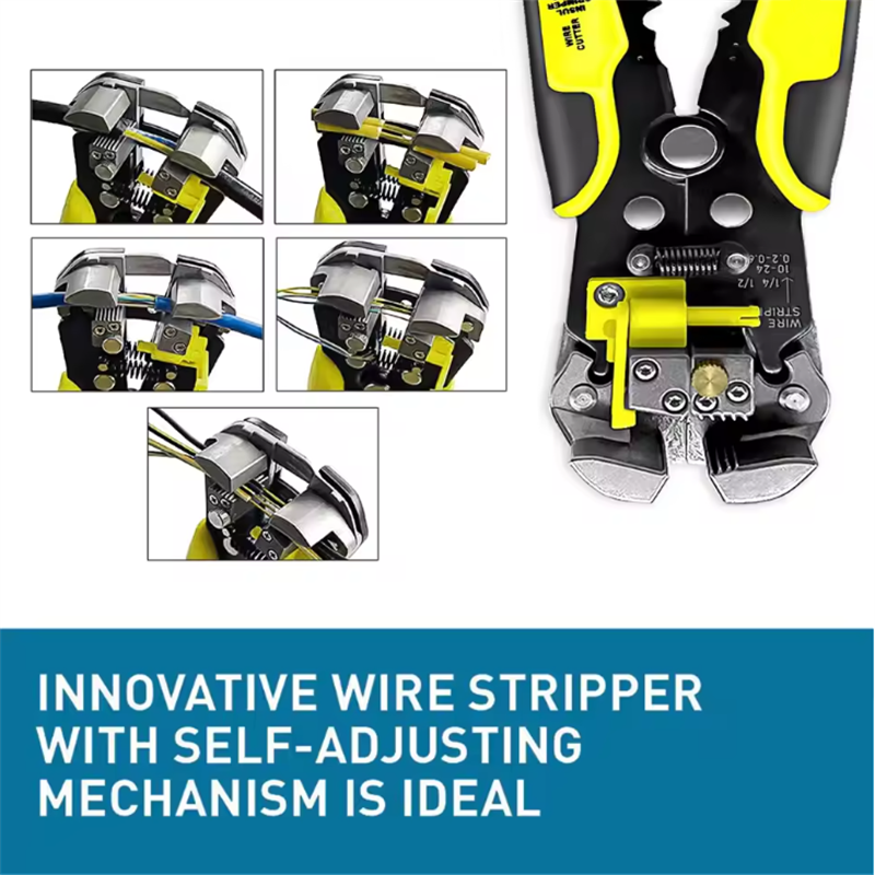 Pinza spelafili per cavi per elettricisti professionali Pinza spelafili per cavi Pinza spelafili automatica
