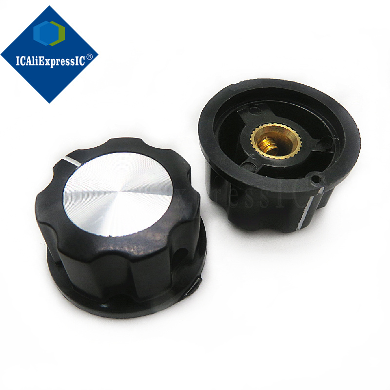 Perilla de potenciómetro de MF-A03 WH118/WX050, perilla de baquelita/orificio interior de sombrero, 6mm, 5 unidades