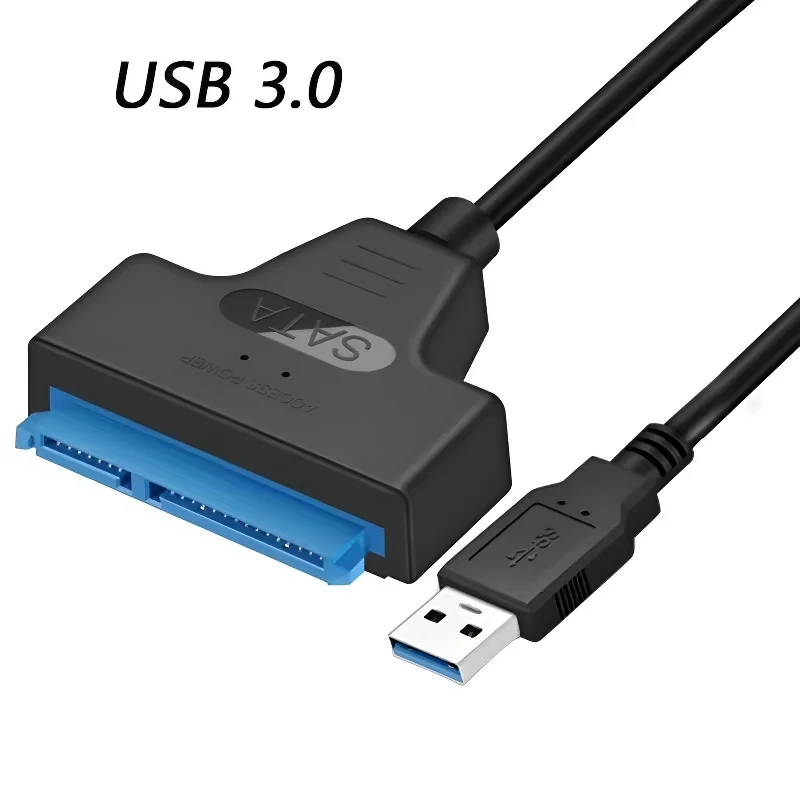 Sata para usb 3.0 cabo adaptador usb para sata 3 suporte de cabo 22 pinos 2.5 lnche hdd externo ssd disco rígido conector do computador apto