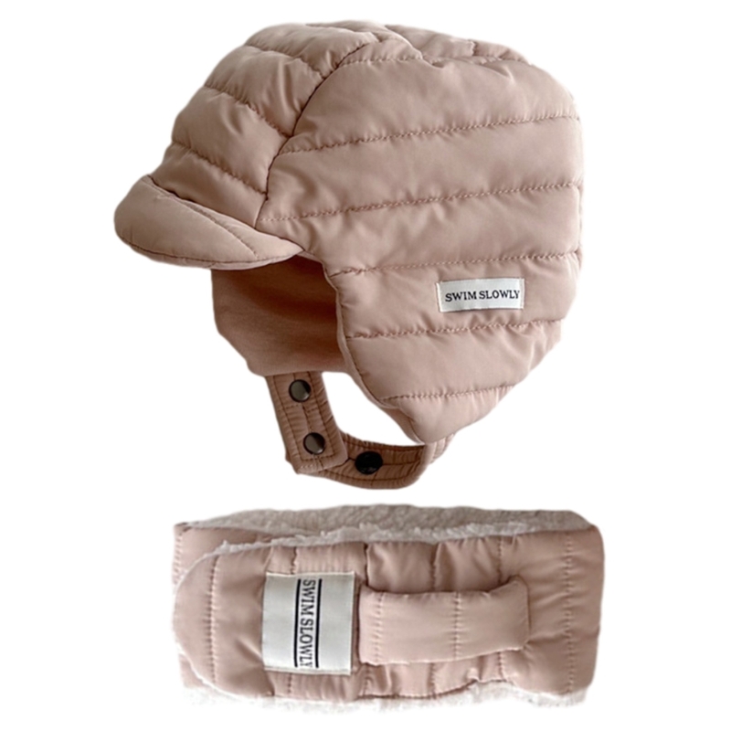 2 stuks pluche sjaal + winter oorklephoed voor kinderen warm houden beschermen oorhoed buiten