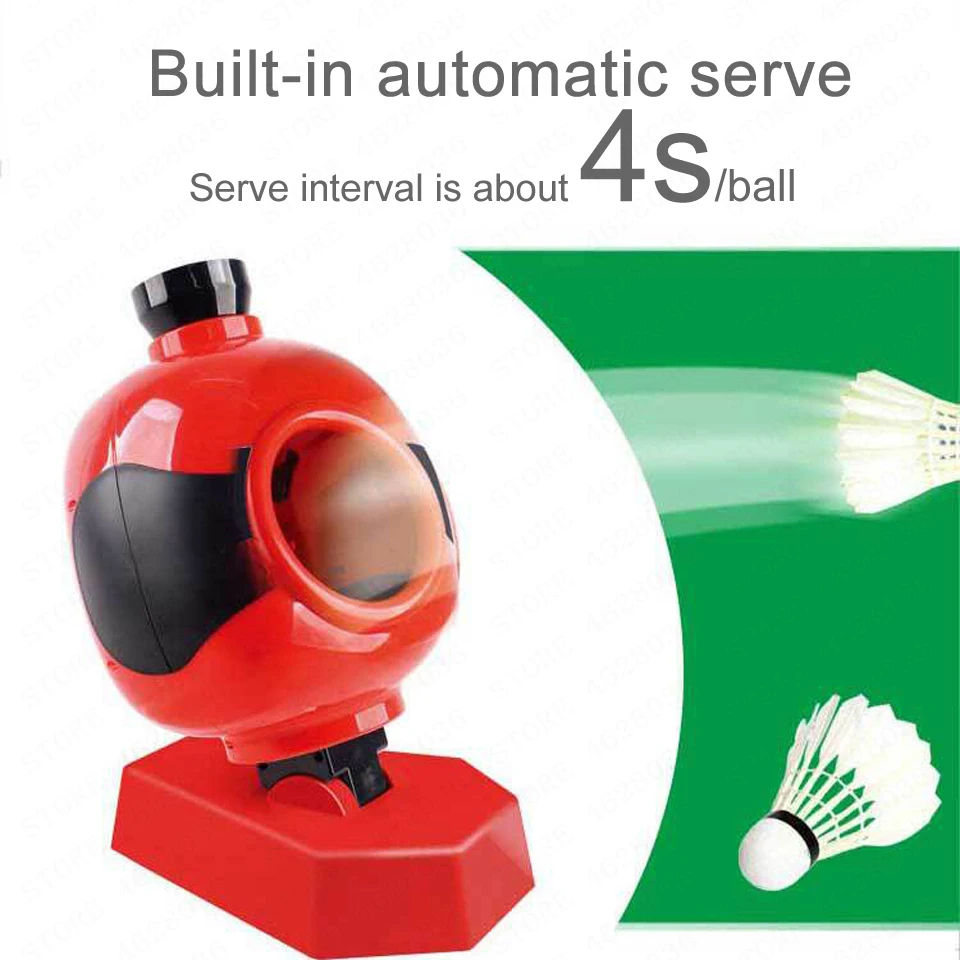 Automatische Badminton Service Machine Robot Volwassen Kind Cadeau Draagbare Outdoor Indoor Beginner Bal Pitching Oefentrainer Apparaat