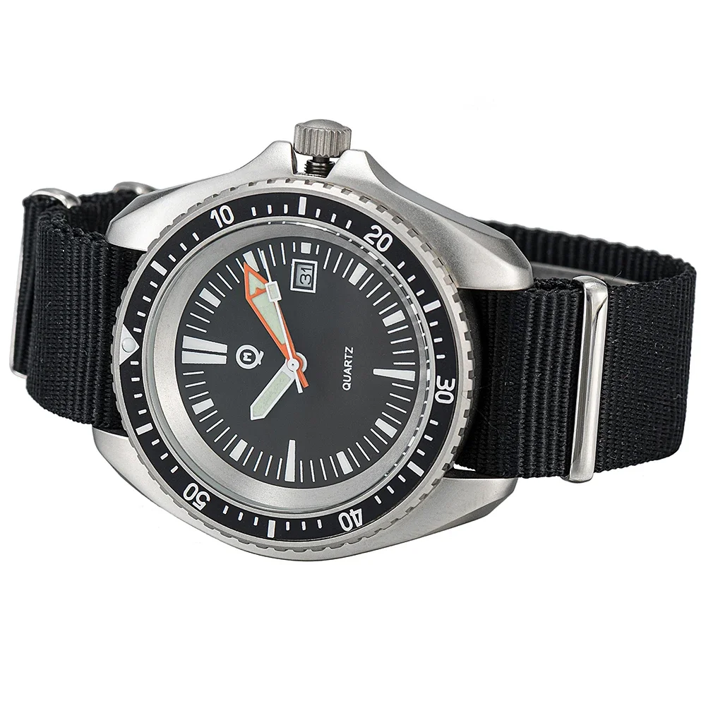 Reloj de buceo militar Cooper Submaster SAS SBS original de fábrica de 20 mm para hombre serie 300M 8016R