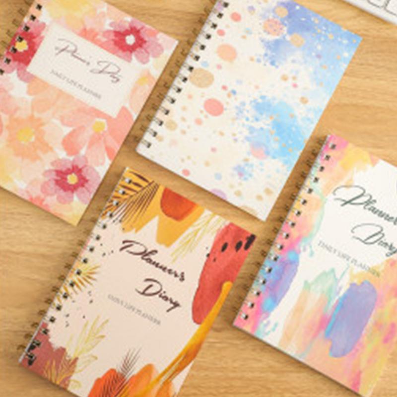 スパイラルアジェンダスパイラルメモ帳、スムーズな書き込み、仕事の計画ツール、旅行メモ、宿題学習、2022アジェンダプランナー