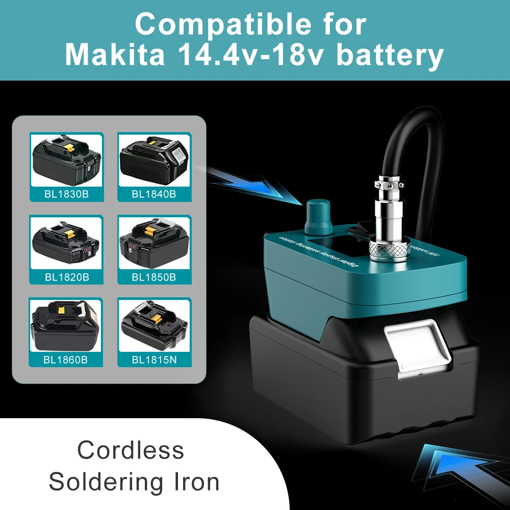 Bonacell Cordless Soldering Iron Machine Tool For Makita BL1830 18V Battery BL1840 BL1850 BL1860 Battery 60W PCB Soldering Tool