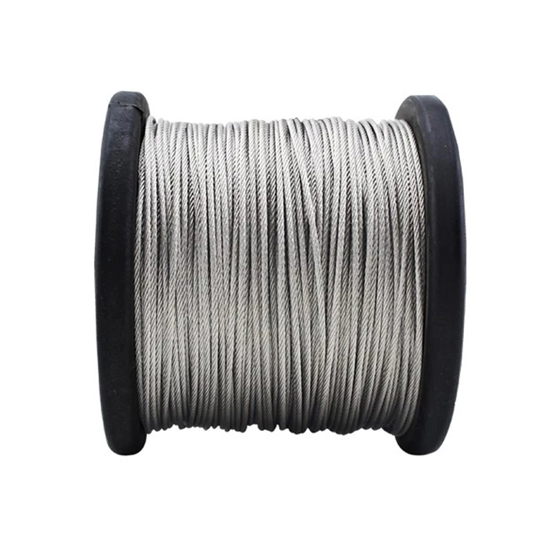 1 1.2 1.5 2 2.5 3 4 5 6 8 10-20mm 304 corda de aço inoxidável cabo alambre cabo de levantamento de pesca mais suave estrutura 7x19