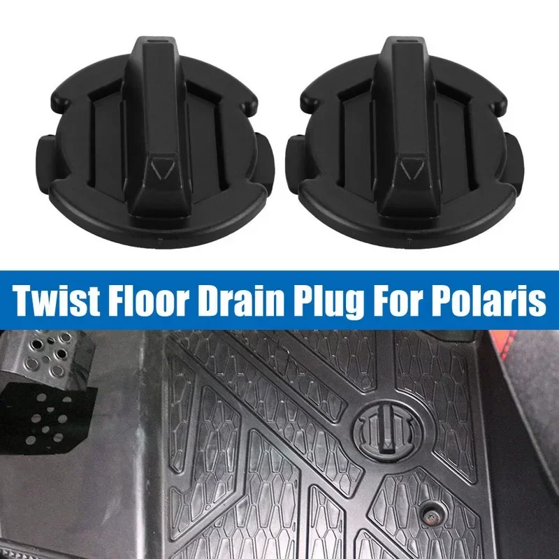 2/4 pces torção plugue de drenagem de piso para polaris rzr xp 1000 2014-2023 rzr xp turbo 2016-2021 geral 1000 2016-2024, 5414694   Preto