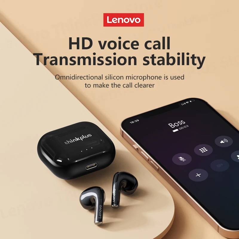 Choix Lenovo LP40 Plus sans fil Bluetooth V5.3 écouteurs faible latence jeu sport écouteurs Mini léger casque