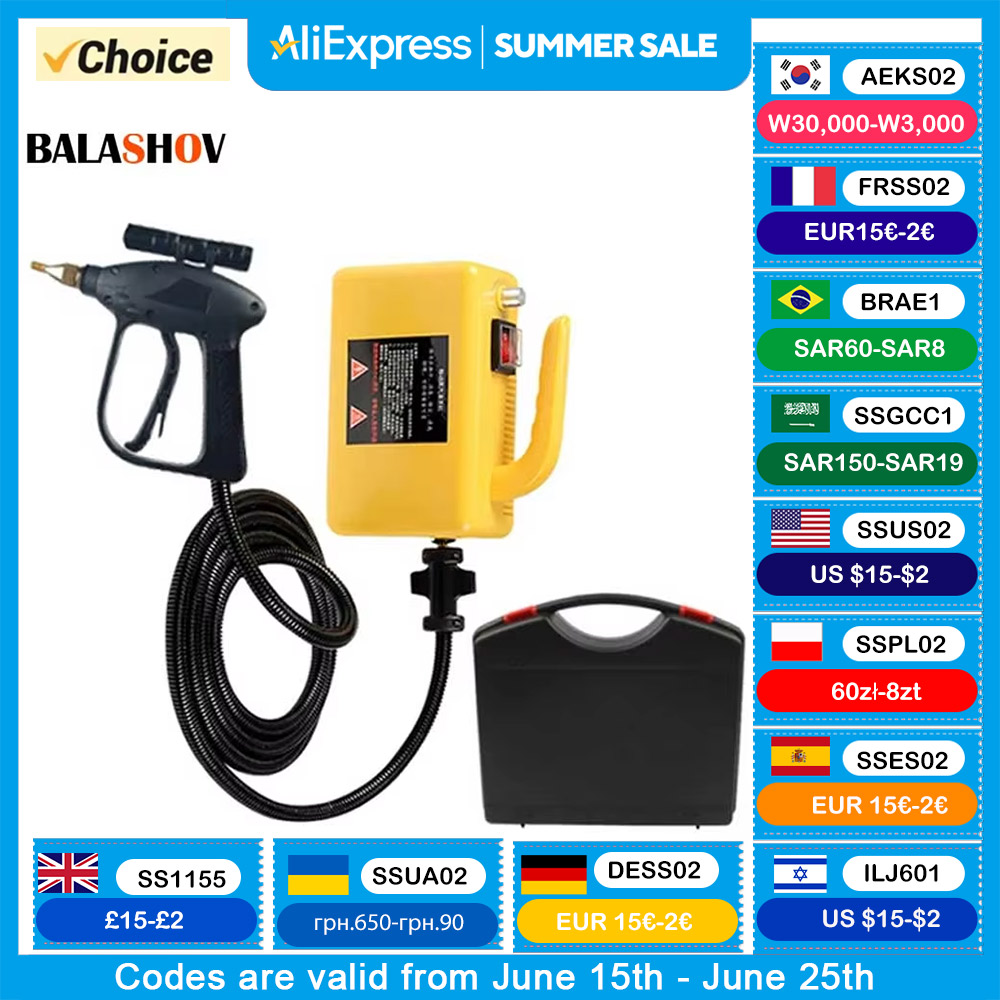 Limpiador a vapor para electrodomésticos, esterilización de alta temperatura, aire acondicionado, capó de cocina, limpiadores a vapor para coche, enchufe de EE. UU./UE