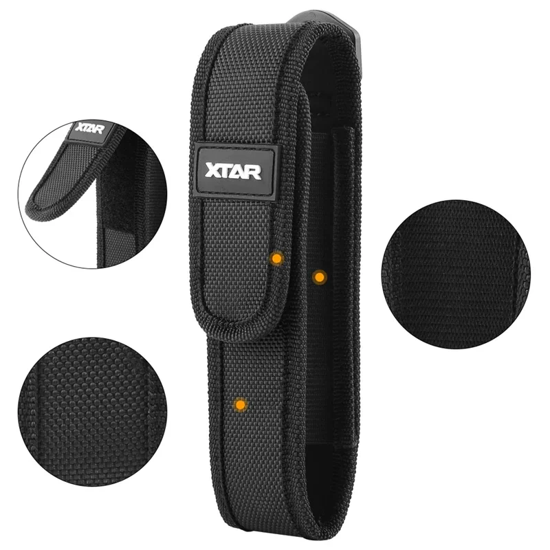 Bolsa para linterna XTAR T220 Fenix de 5 "-8", funda para linterna LED Molle para trabajo al aire libre, caza, Camping, senderismo, bolsa para linterna multiherramienta