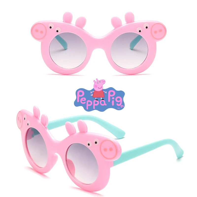 Anime Peppa Pig Kids Sunglasses Cartoon Figure Peppa Pig George Children's Sunglasses Uv Protection Sun Glasses Photo Props Gift