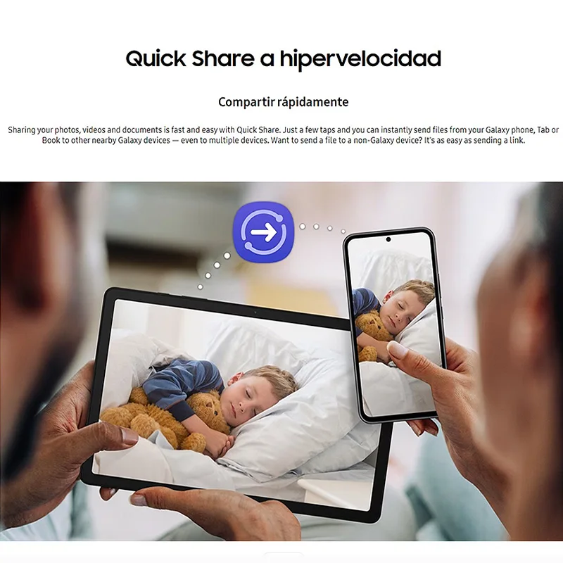 Samsung Galaxy Tab A9+ WI-FI，Tableta，Octa-Núcleo，8 MP Cámara，11 pulg，7040 mAh batería