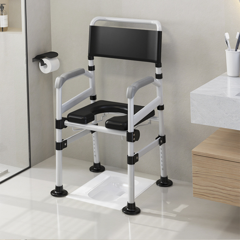 Anti Slip Bath Chair Senior Chairs Adjustable Heights Folding Senior Chairs Disabled Adjustable Stool Wheelchair Home Use