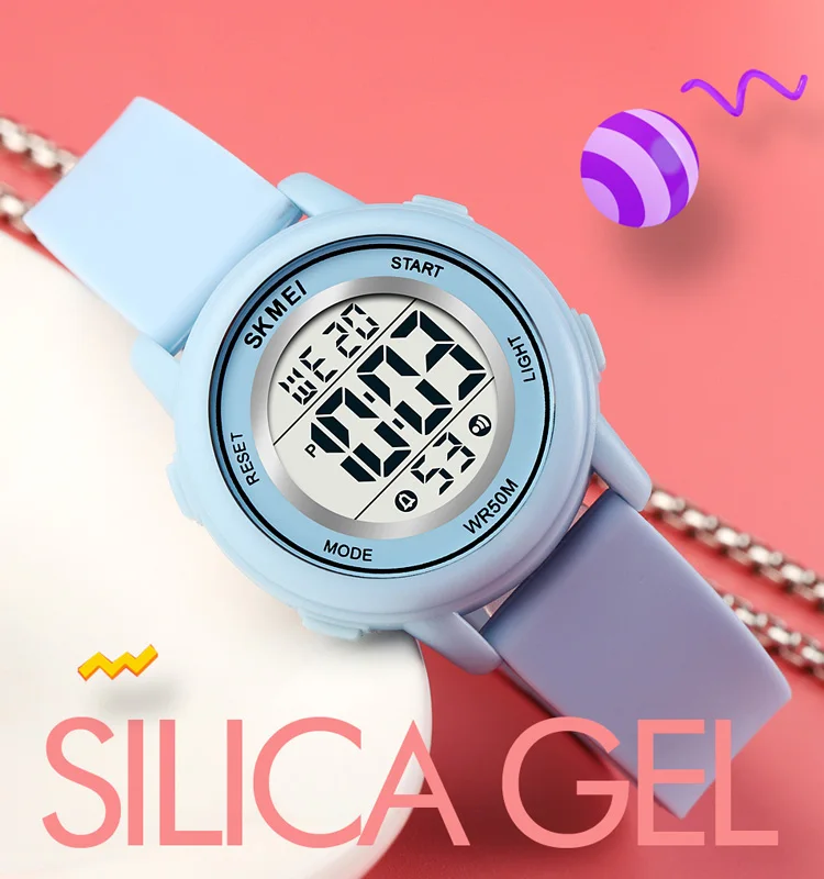 SKMEI 1721 カラフルな Led 子供デジタル腕時計防水アラーム子供腕時計モントルランファン少年少女スポーツキッズ腕時計