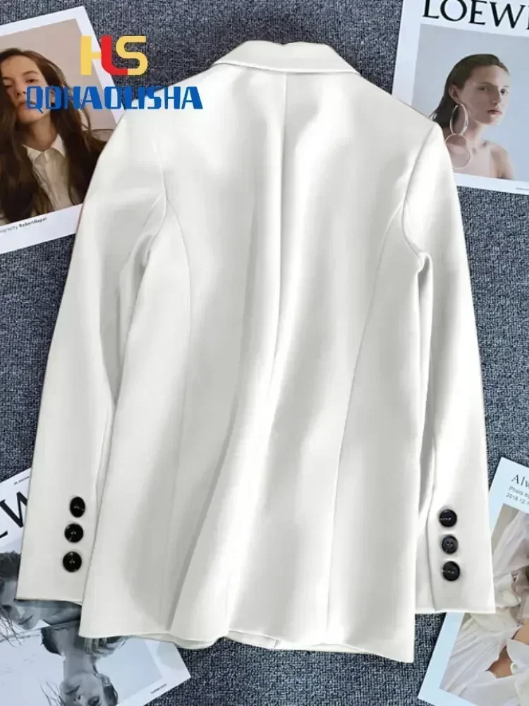 Damenjacke, neu in koreanischer Mode, kleiner Anzug, Oberteil, brauner Anzug, Mantel, Kleidung, lockerer, gerader Temperament-dünner Blazer für Frauen