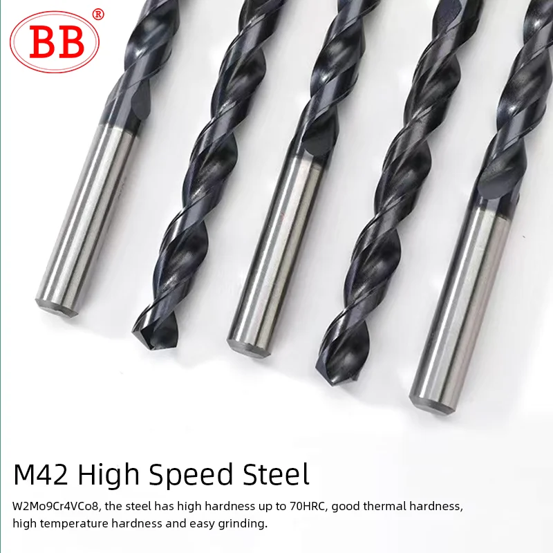 BB M42 Coban Xoắn Mũi HSSE Co8 DIN338 HSS-PM Hiệu Suất Cao Cho Thép Cacbon Đồng Thép Không Gỉ Dụng Cụ Khoét Lỗ 1Mm-13Mm
