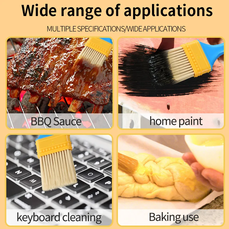 Conjunto de pincel multifuncional com cabo de plástico, para pintura parede e móveis, ferramenta para artista
