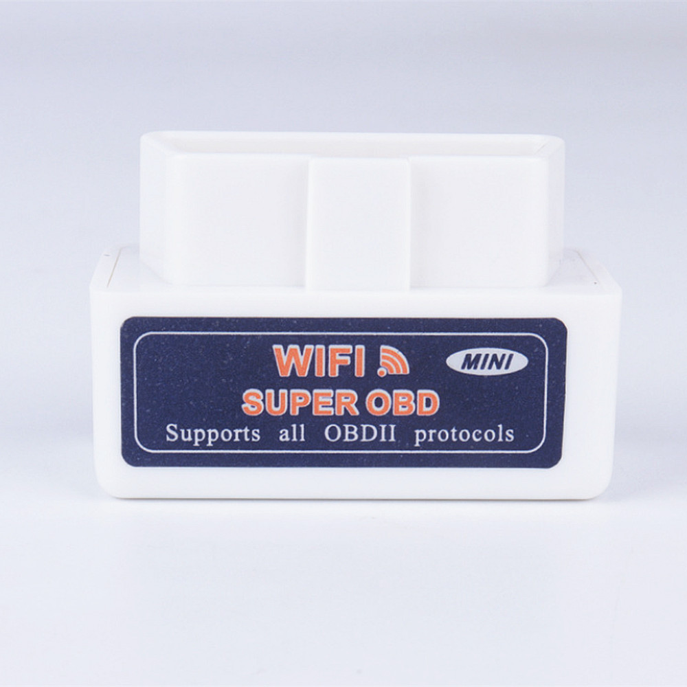 Nuevo Super Mini Elm327 Wifi OBD2 adaptador ELM327WiFi OBD2 escáner de código automático para IOS Iphone ELM327 Wifi V1.5 herramienta de diagnóstico de coche