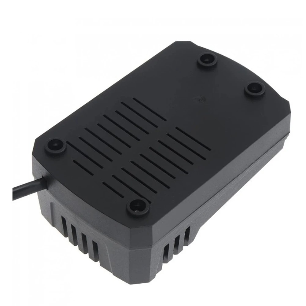 Peça de ferramenta elétrica dc eua/ue, carregador recarregável de íon-lítio, suporte 110-240v preto para furadeira elétrica de lítio 12v, chave de fenda de lítio