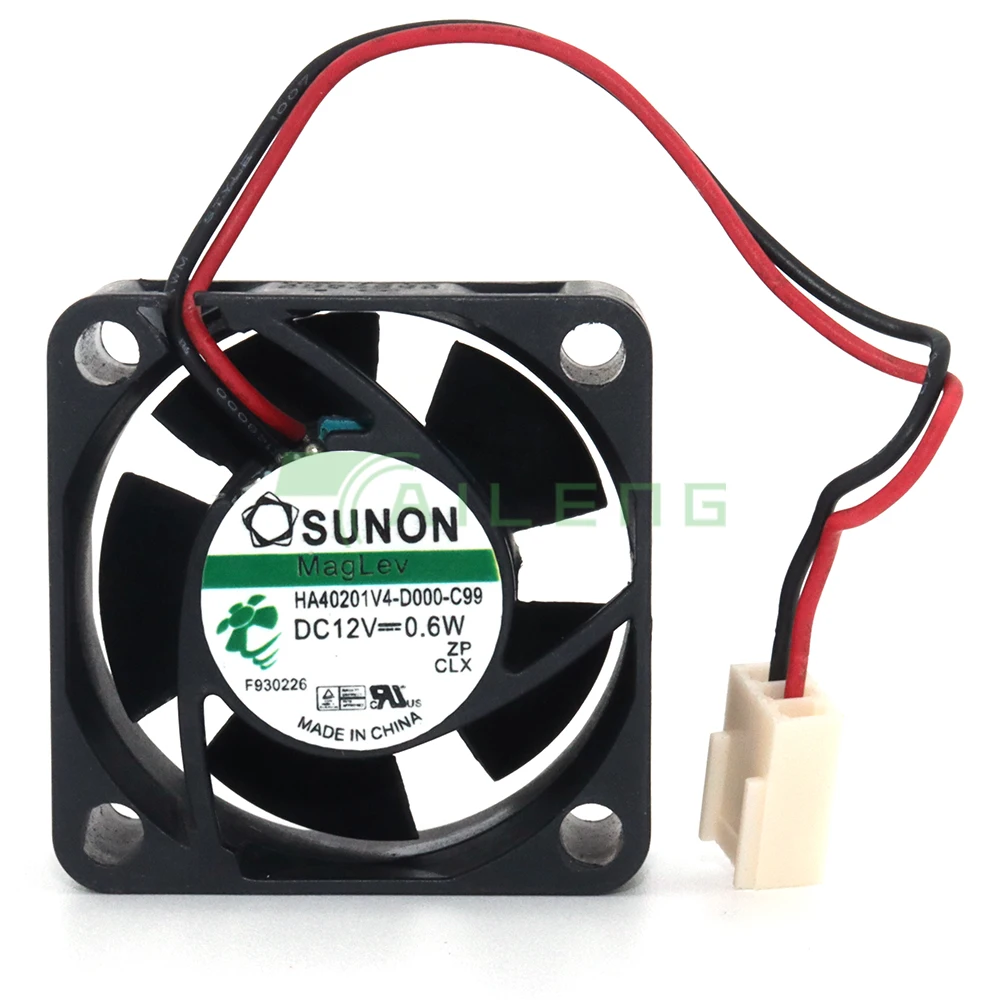 Sunon Maglev Ventilador Axial, Server Inverter, Fonte de Alimentação, Ventiladores Axiais, 3Pin, HA40201V4-D000-C99, DC12V, 0.6W, 4020, 40x40x20mm
