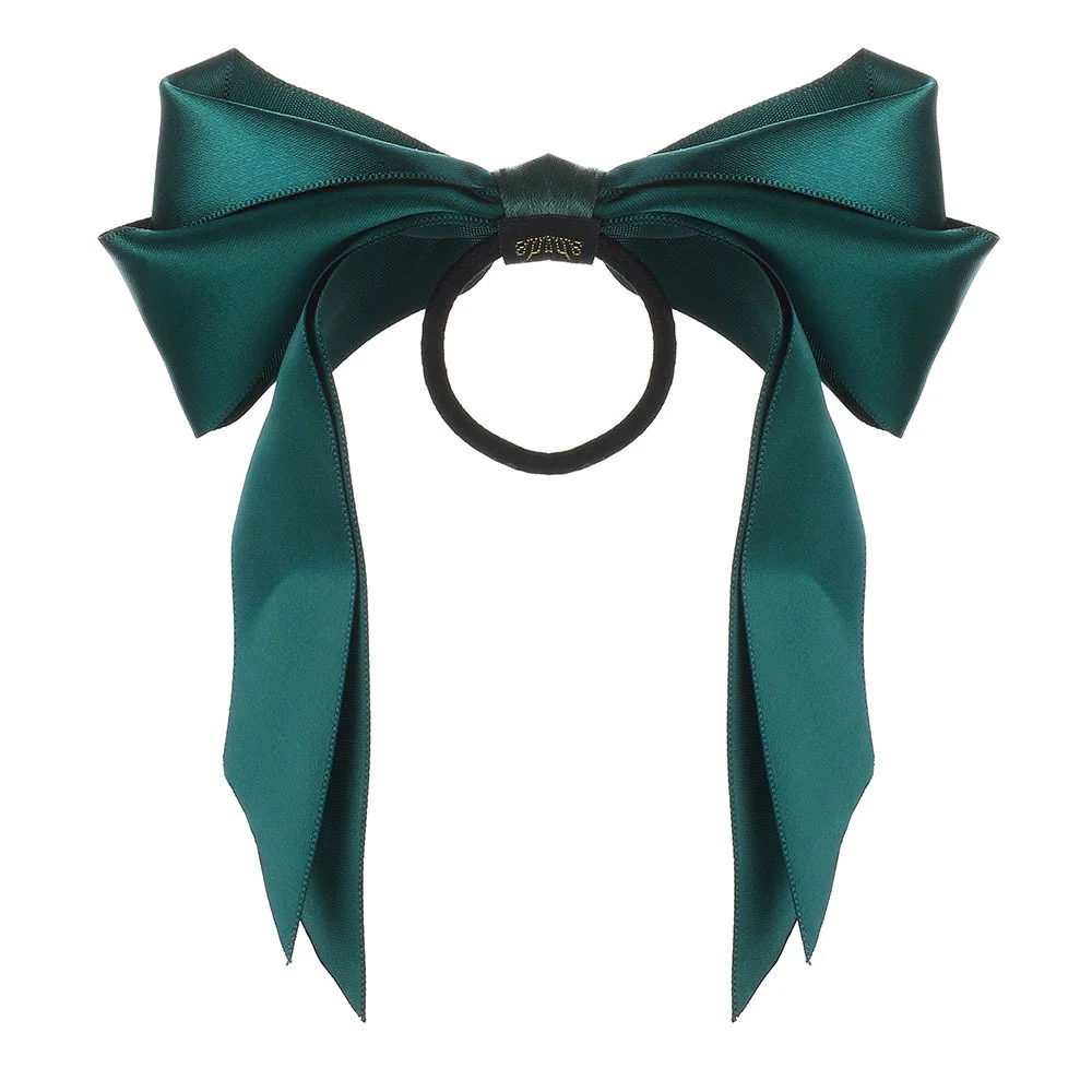 Gomas para el pelo con lazo coreano para mujer, cinta larga a la moda, bandas elásticas para el pelo, lazos para cola de caballo, accesorios para el cabello