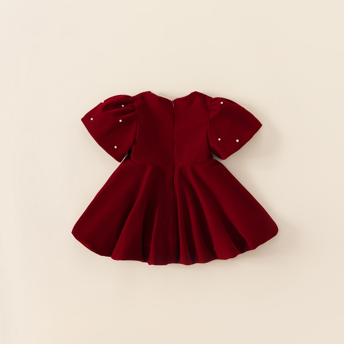 Herbst Winter Kinder Kleid 1-10y Mädchen Perle dicke warme Fleece Party Weihnachten Prinzessin Kleider Kleinkind tragen Kinder kleidung neu